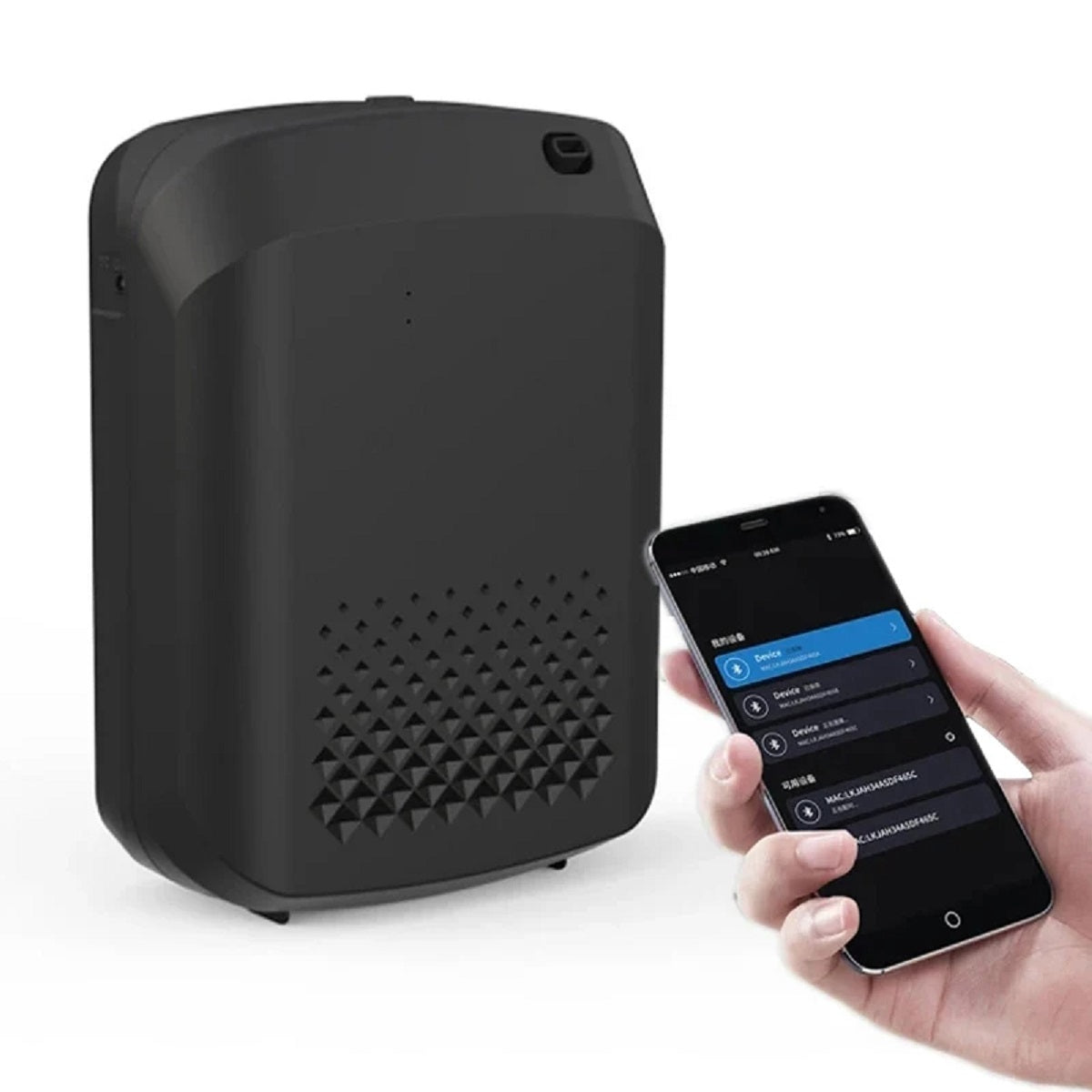 Bluetooth Aroma Diffuser | Koldluftsteknologi | Væghængt duftspreder til hjem og kontor | App-styring | Op til 1000 m³ dækning | Lydløs design | 40