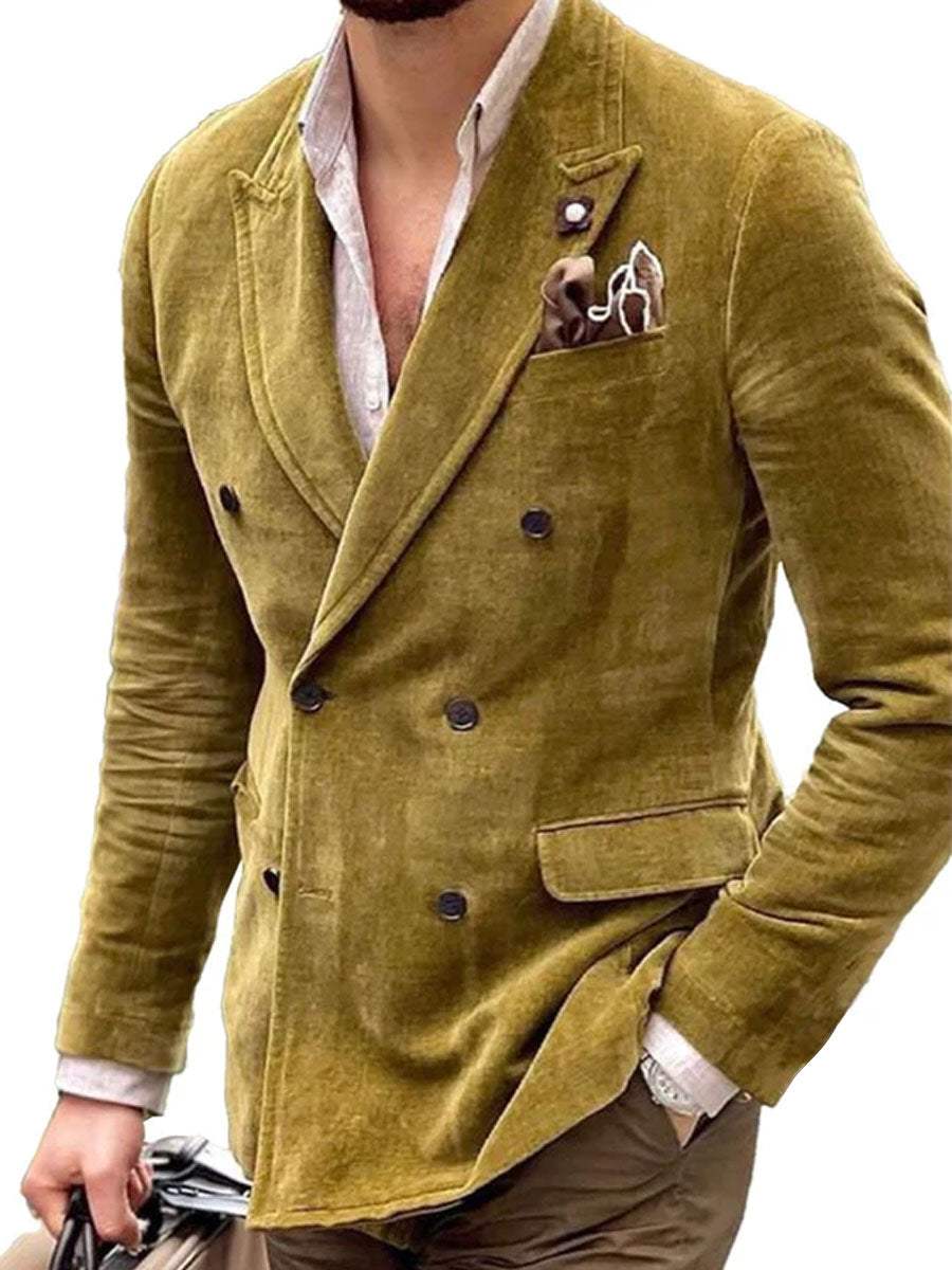 Herrejakke med dobbelt knap