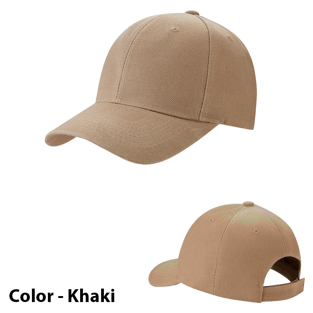 Caps / Baseball Kasket ensfarvet til mand/kvinde - i mange