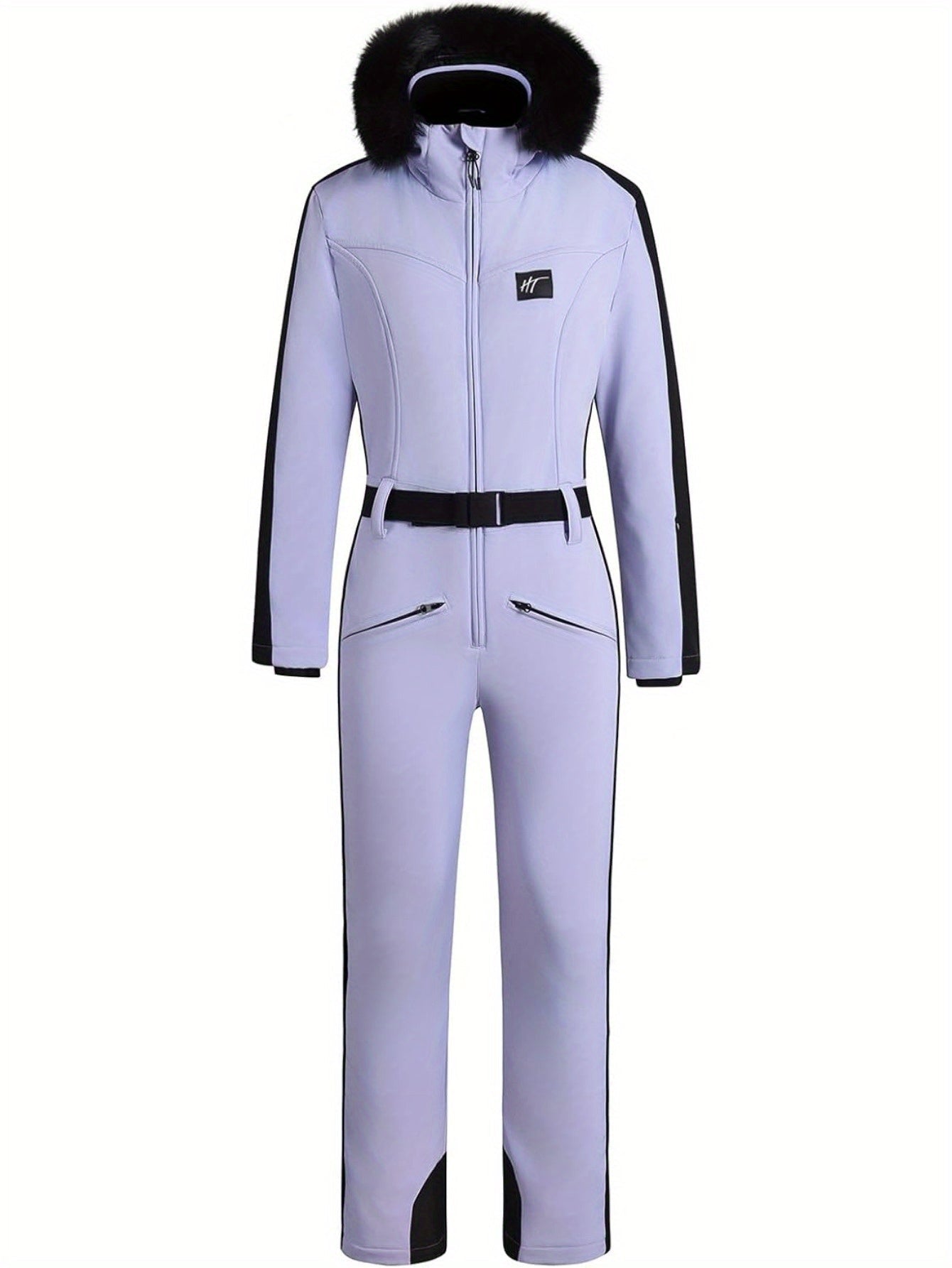 Dame Skidragt Jumpsuit | Vandtæt Design med Varmt For og Bæltedetalje | Essential Af