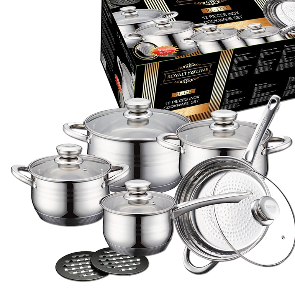Royalty Line Grydesæt i rustfrit stål (12