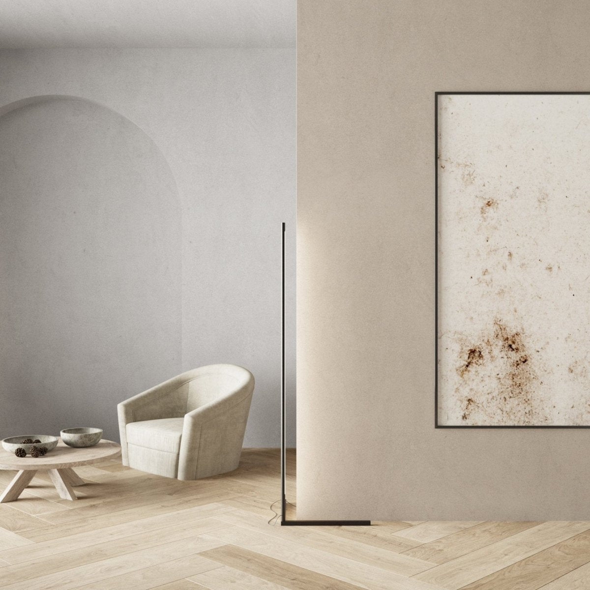 Brismo | LED | Moderne Gulvlampe | Stilfuldt Design | Fjernbetjening | Energi-Effektiv | Holdbar Konstruktion | Høj Kvalitet | Atmosfære | Belysning