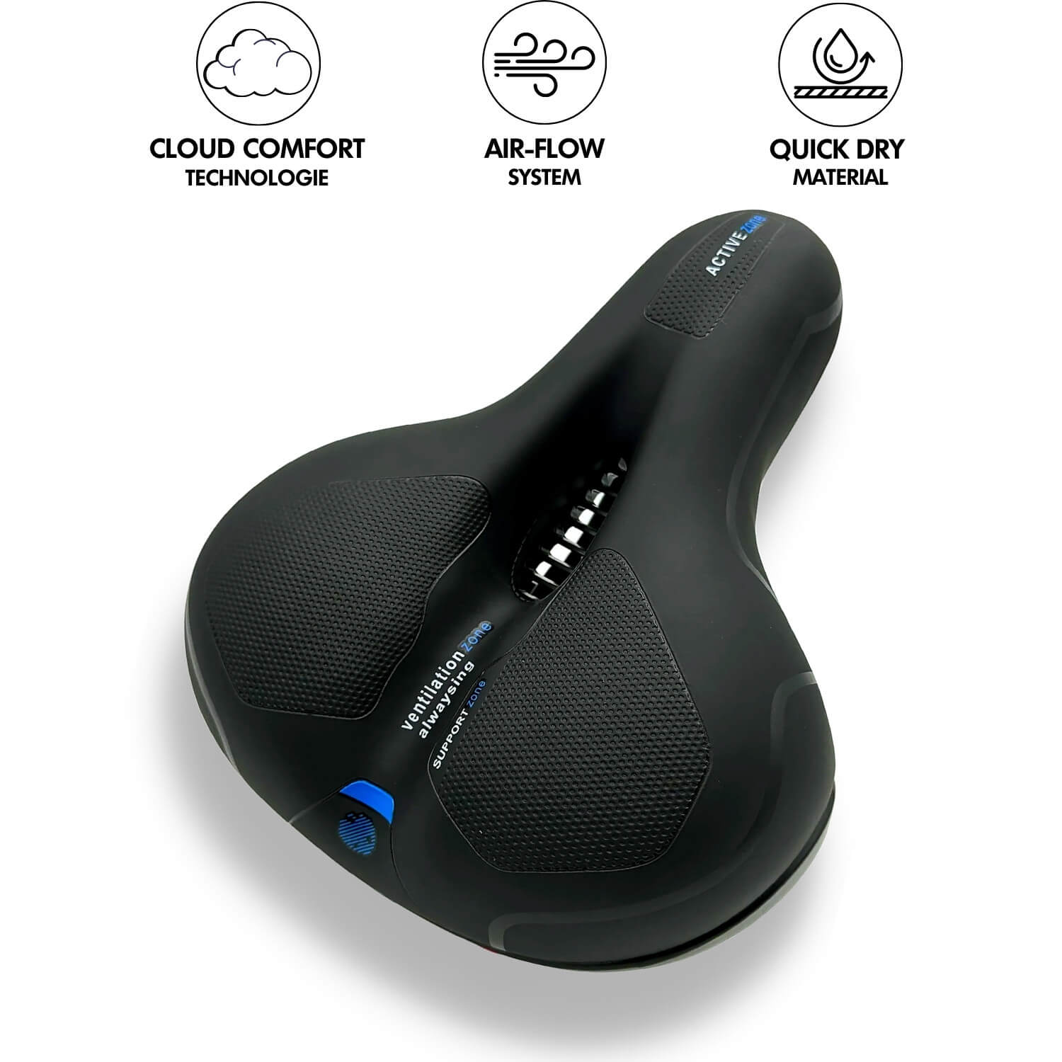 CLOUDCOMFORT PRO | Ergonomisk Cykelsadel | Smertelindring | Komfortabel | Cykeltilbehør | Sport &