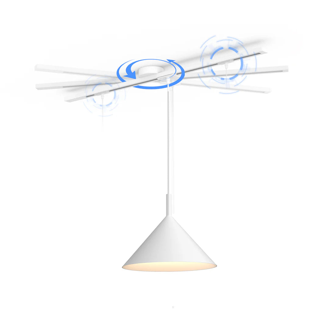 Morris | Justerbar Rotérbar Loftskinne | Ophæng til Pendellampe | Fleksibel