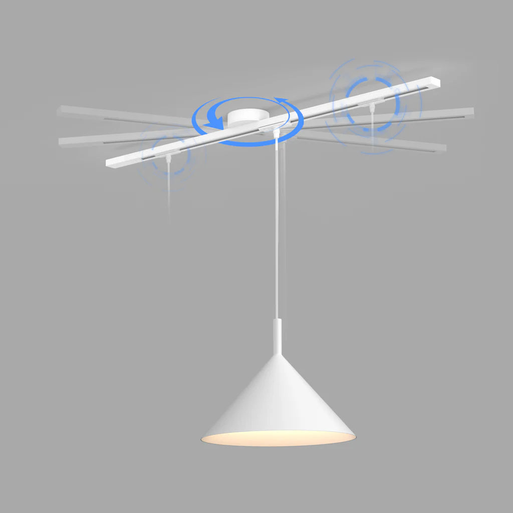 Morris | Justerbar Rotérbar Loftskinne | Ophæng til Pendellampe | Fleksibel