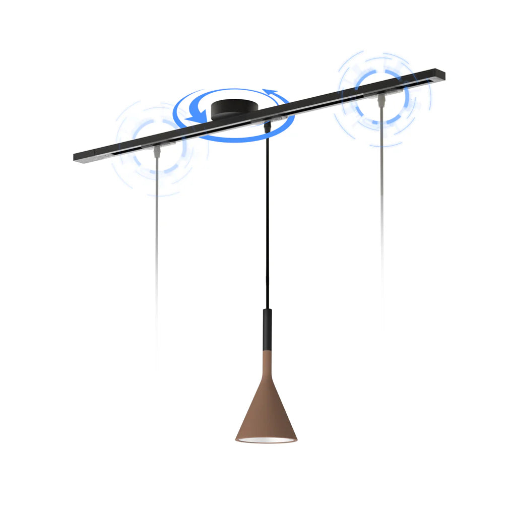 Morris | Justerbar Rotérbar Loftskinne | Ophæng til Pendellampe | Fleksibel