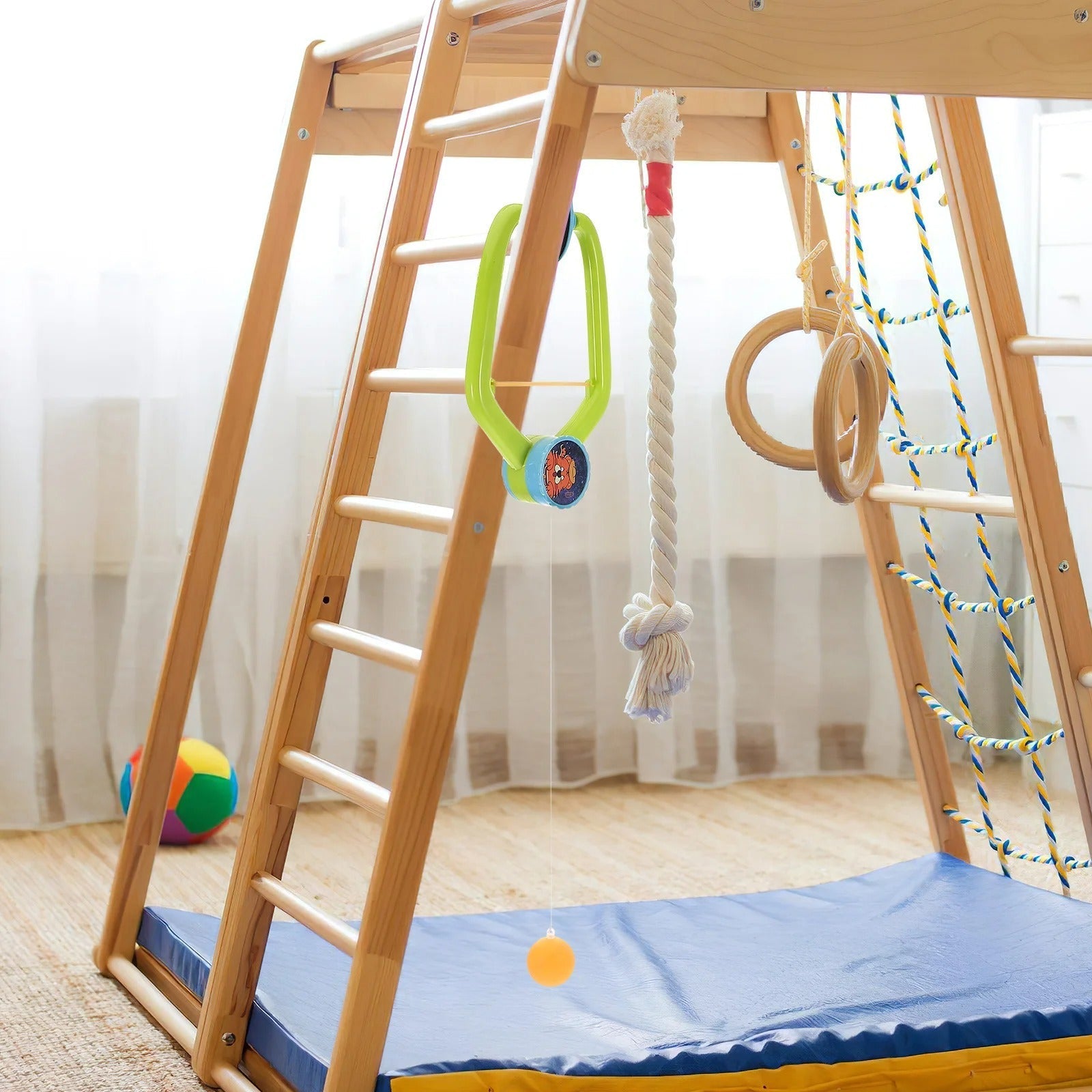 Dørkarm Pingis | Interaktivt Spil for Børn | Nem Montering | Inkluderer Paddler og Boll | Aktiv Indendørsleg | Udvikler Koordination og Fokus