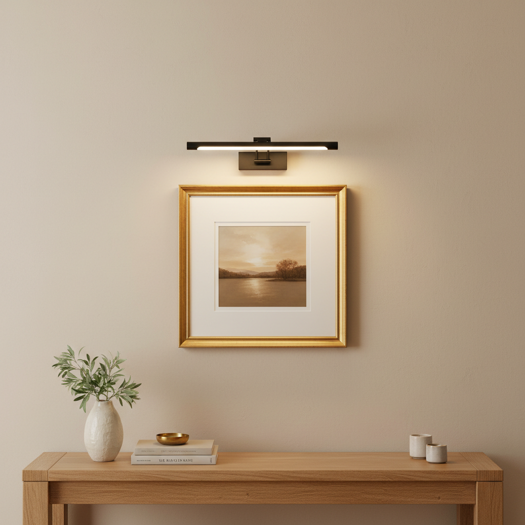 ArtGlow Pro LED Picture Light | Wireless Adjustable Wall Lamp | Rechargeable Dimmable with Remote
