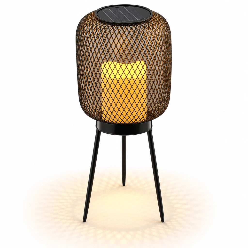 Dervla | Black-Gold Solar Path Light