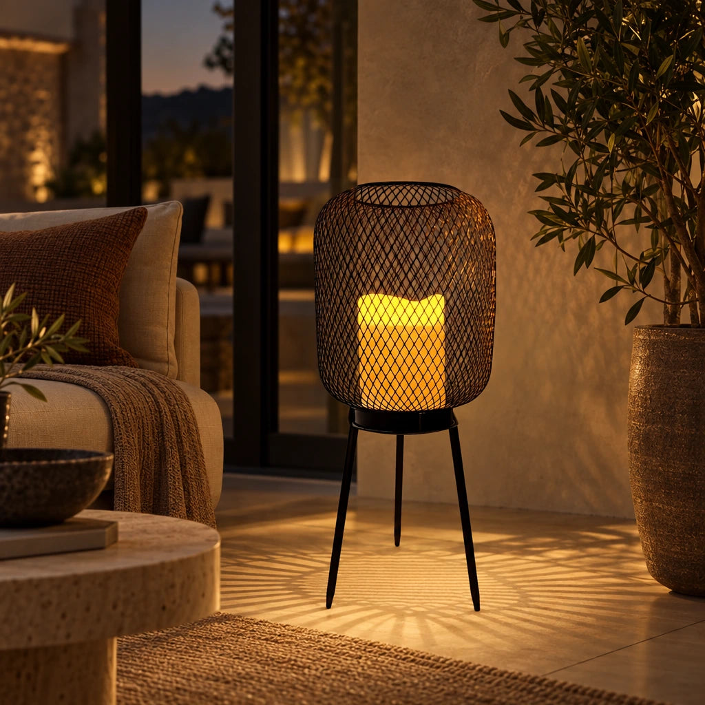 Dervla | Black-Gold Solar Path Light