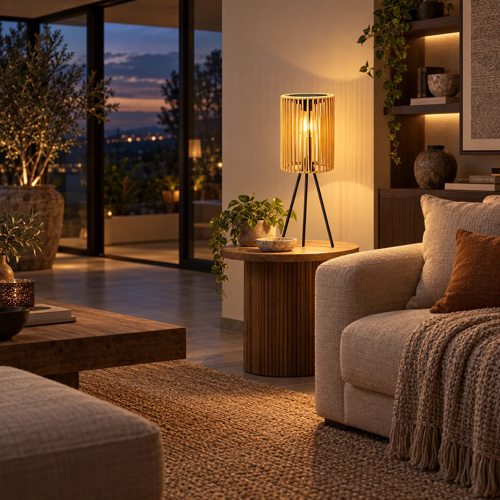 Anita | Rattan Floor Lamp
