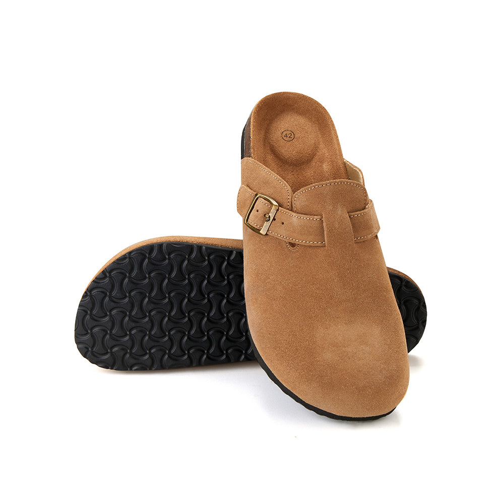 Komfort og stil i ét – Klassiske kork-sandaler med lukket