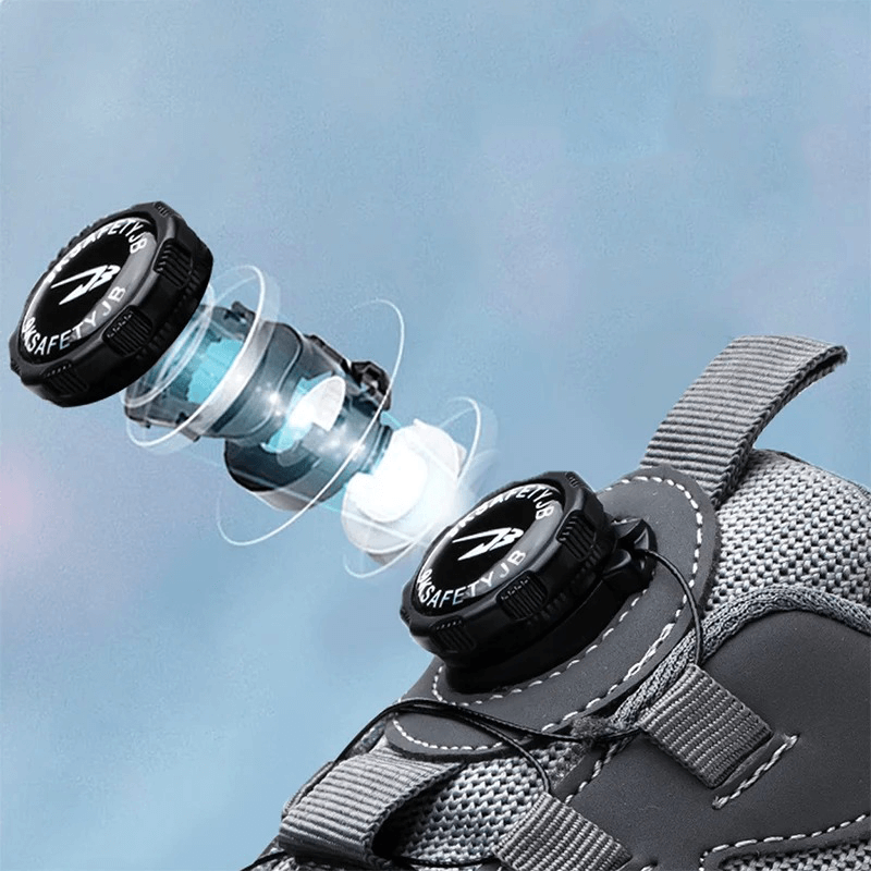 Herresko med ortopædisk komfort | Kevlar-gennemboringssikre såle | Skridsikker arbejdssko med anti-træthedsteknologi