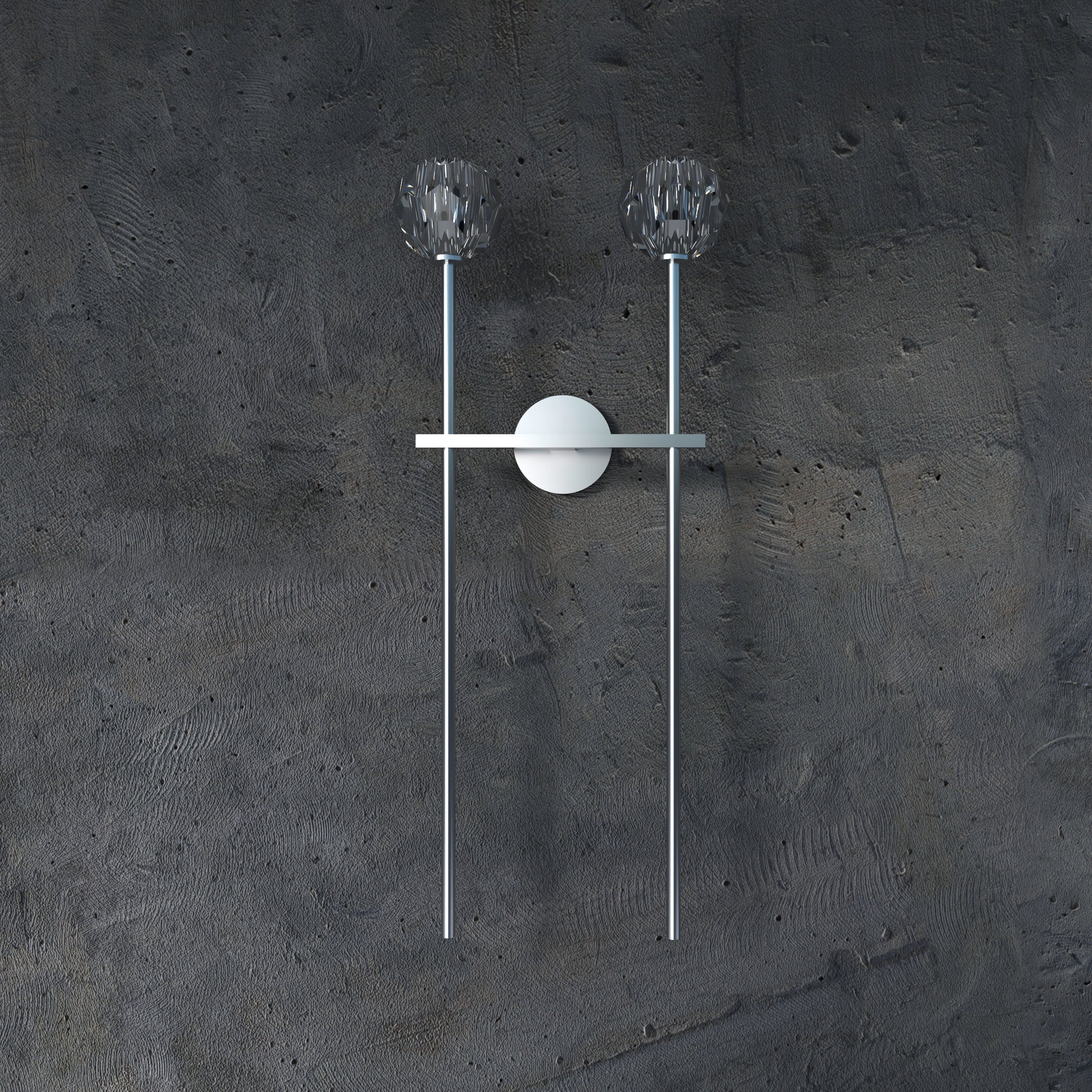 Dua Lux | Elegant væglampe i moderne minimalistisk design | Sort, guld eller sølv | Høj kvalitet og nem installation | Ideel til stue, soveværelse og