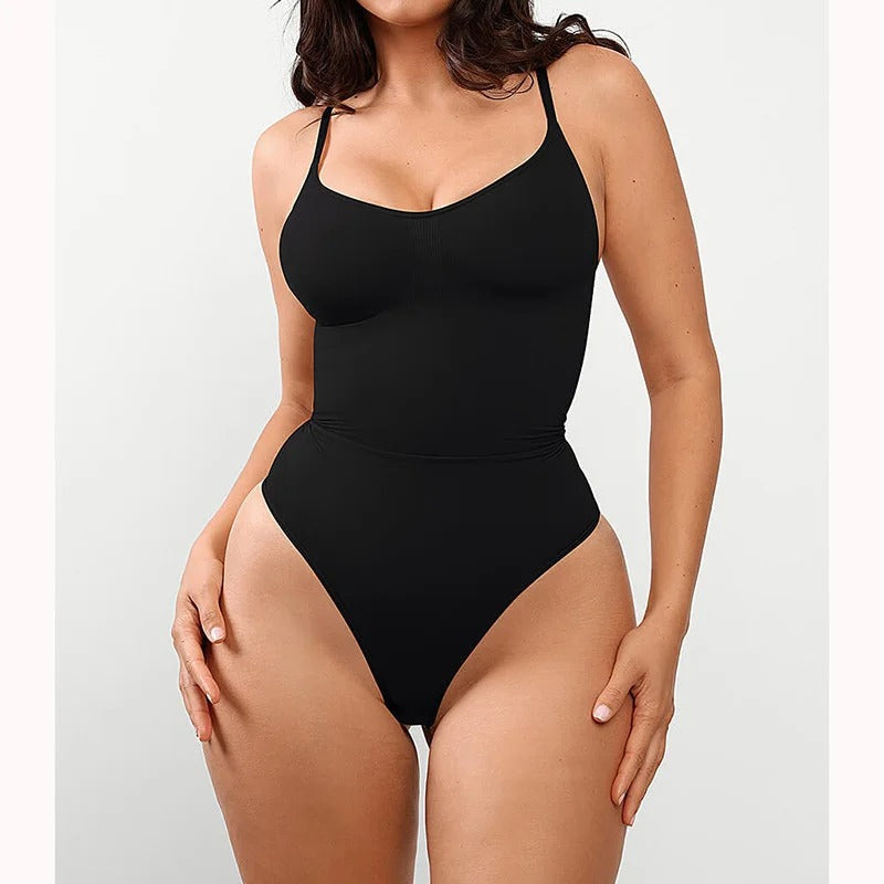 JUNA Bodyshaper V2 | Høj Talje | Meshpaneler | Justerbare Stropper | Tummy Control | Komfortabel Nylon-Blend | Usynlig Under Tøj | Formende og