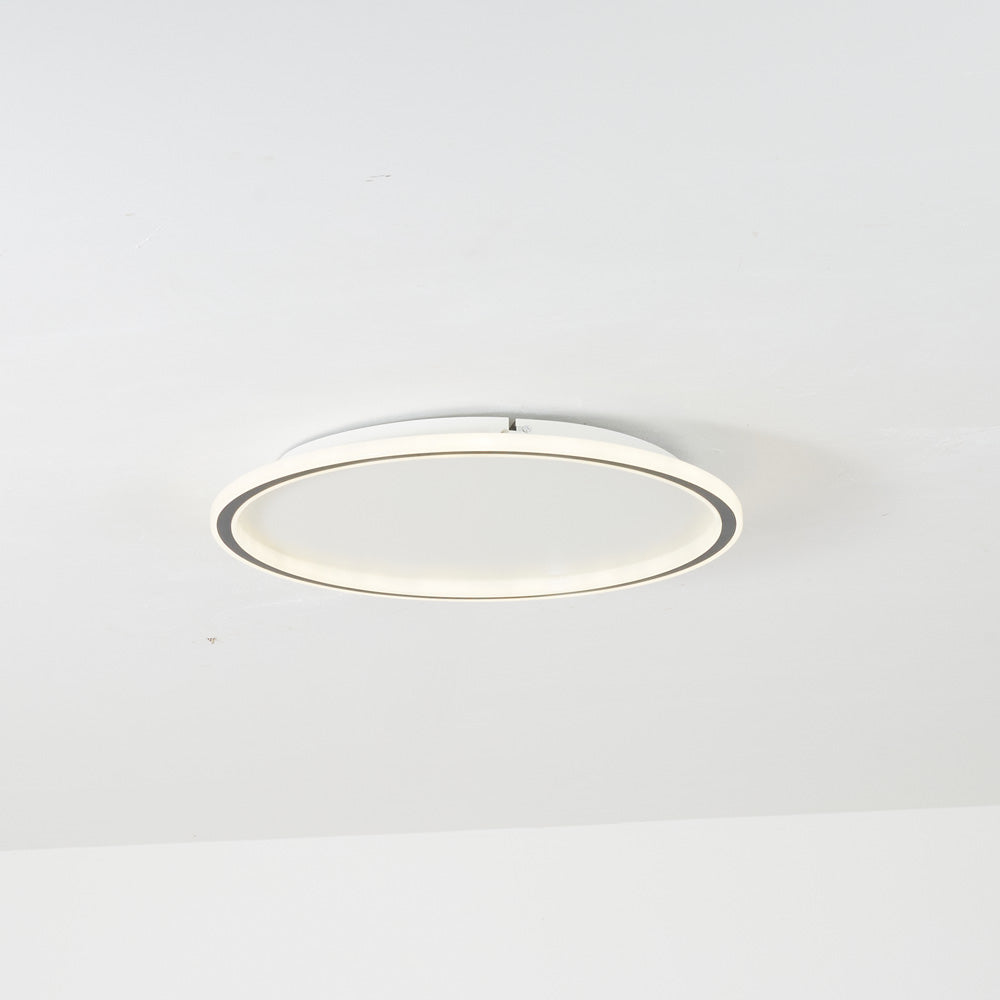 LunaNova LED Loftlys | Rund Design | Sort og Hvid | Metal og Akryl | Ø 30/40/50 cm | Energibesparende Belysning | Til Stue, Soveværelse &