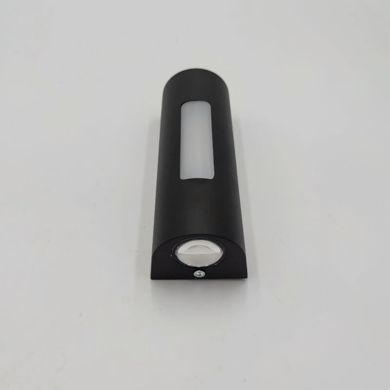 Luminoir LED Væglampe | Cylinderformet Design | Sort/Hvid | Moderne Udendørsbelysning | Energieffektiv | 7W | 700 lm | Aluminium & Glas | IP Værdi