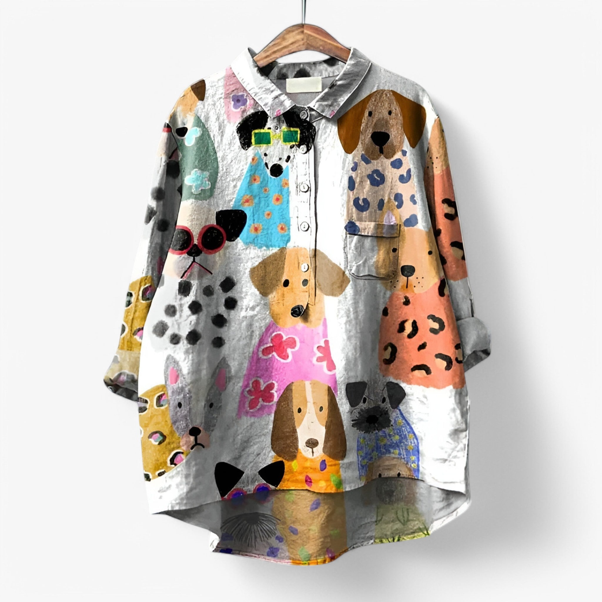 Jane | Skjorte med grafisk print - stilfuld og