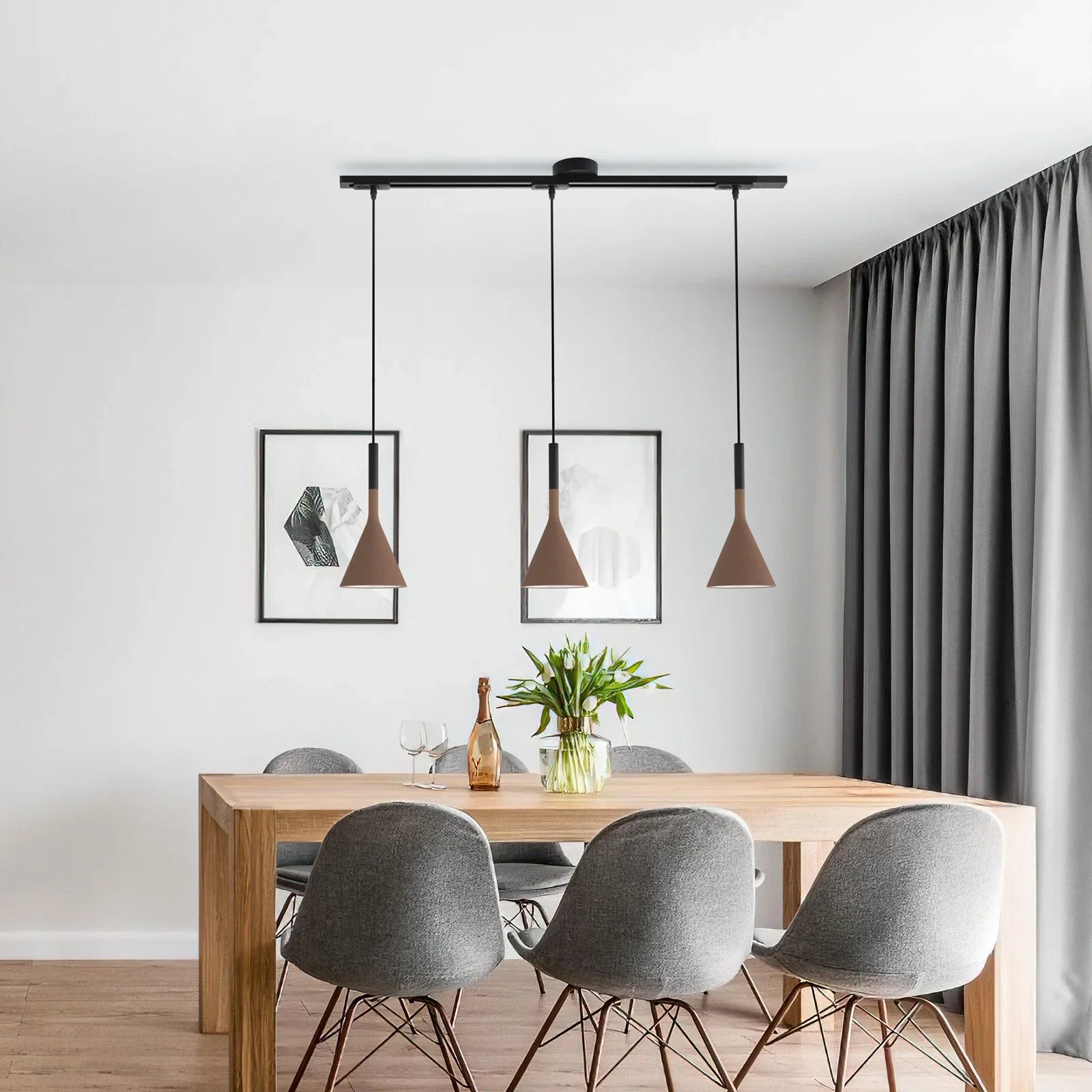 Morris | Justerbar Rotérbar Loftskinne | Ophæng til Pendellampe | Fleksibel