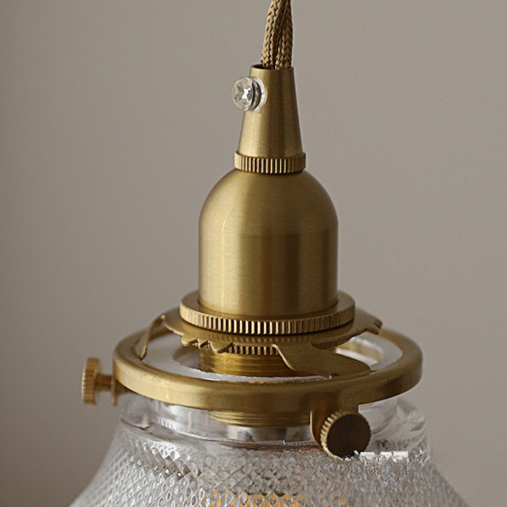 Vintage Loftlampe | Mid-Century Stil | Glas Disk | Justerbar Hængelængde | Ideel til Spisestue og Stue | Ø21 cm | H15 cm | E14 Fatning | Tidløst