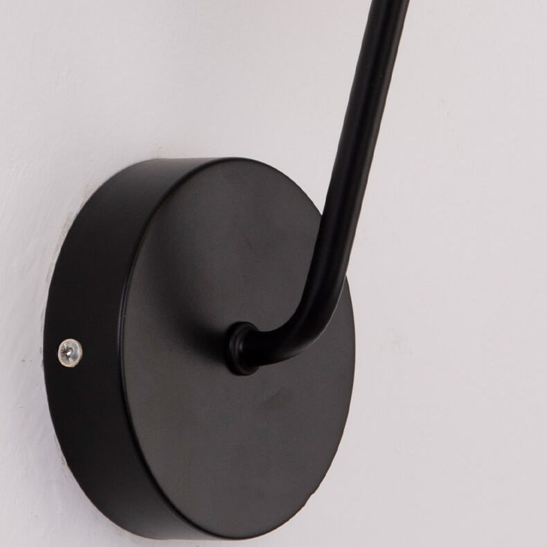 Luminoir | Sfærisk glas væglampe | Moderne design | Minimalistisk belysning | Egnet til stue og badeværelse | E26 pæresokkel | Glas og jern