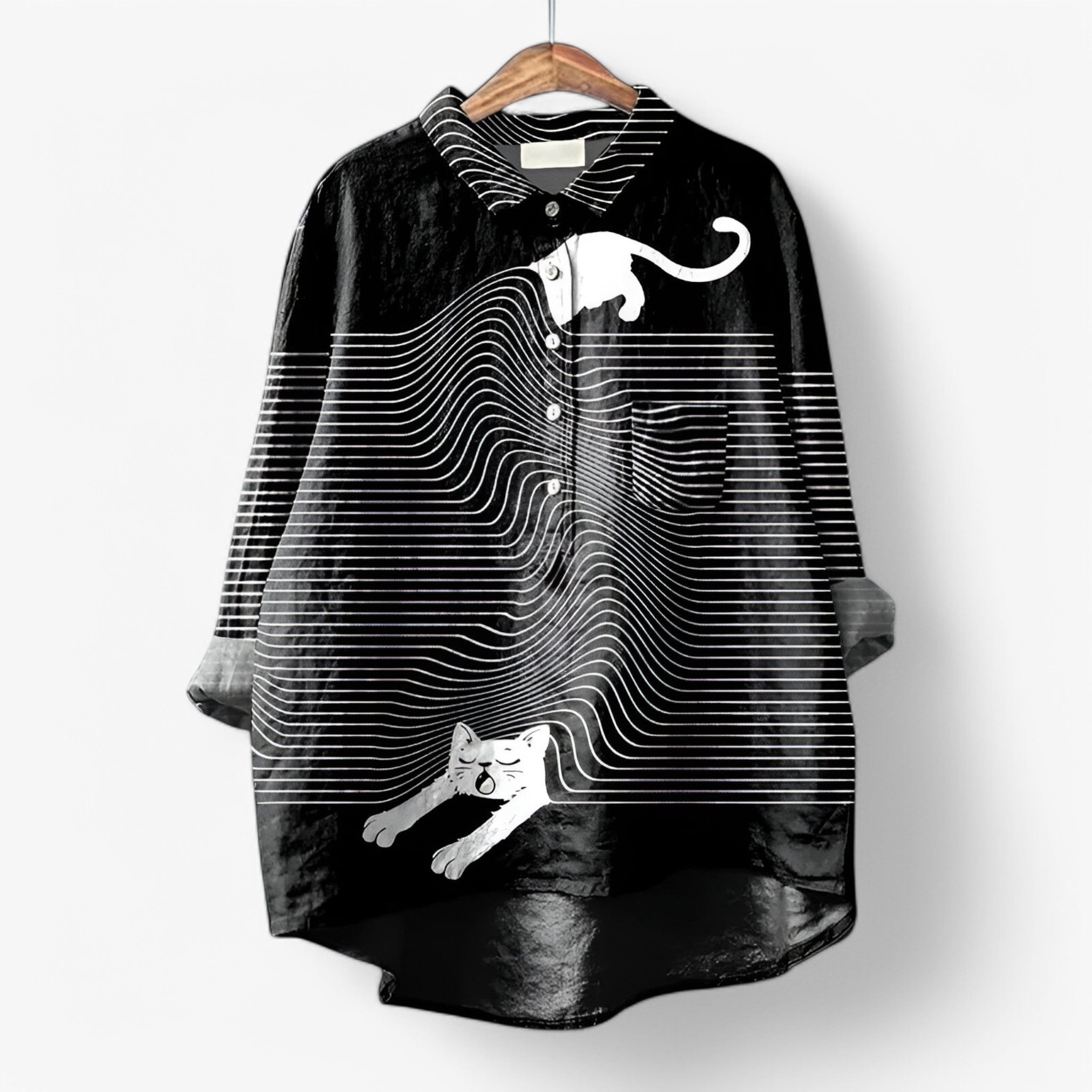 Jane | Skjorte med grafisk print - stilfuld og