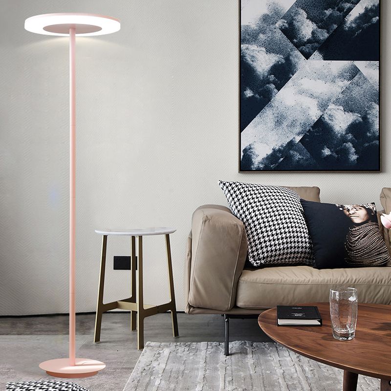 LED Gulvlampe | Moderne Design | Morandi Stil | Multifarvet Disc | Metal og Keramik | Lampefatning G9 | 5 Lyskilder | Til Soveværelse og Stue
