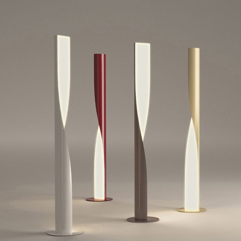 Moderne Industrielt LED Standermodul | Hvid Rød Grå Guld Finish | Velegnet til Stue og Soveværelse | Højde Justerbar | 5-15㎡ Belysningsområde