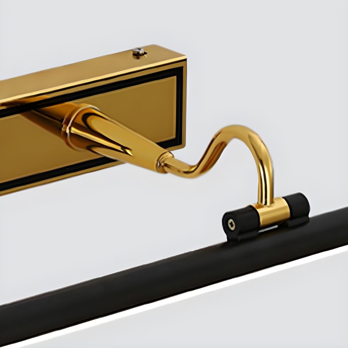 LED lamper til badeværelse | Moderne sort vægmonteret belysning | Inklusiv LED | Jern og akryl | Kablet energikilde | Enkel installation | 110-120V