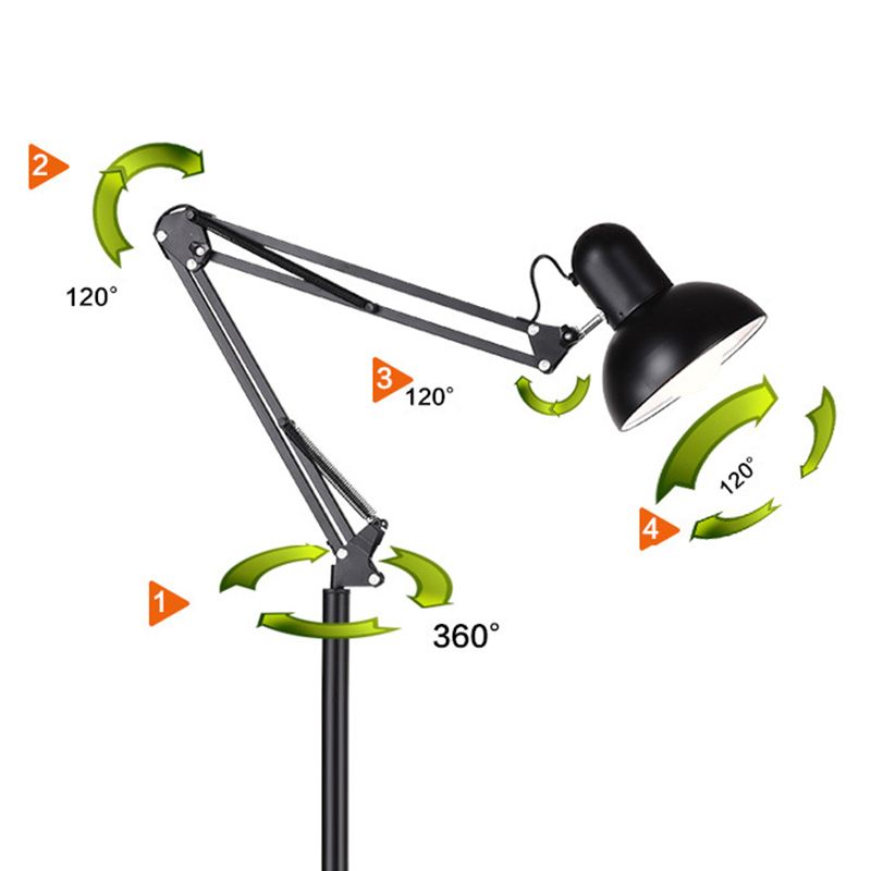Galveris | Justerbar Arkitekt-inspireret Gulvlampe | Moderne Design | Stabil Base | Optimal Arbejdsbelysning | Holdbare Materialer | Ideel til