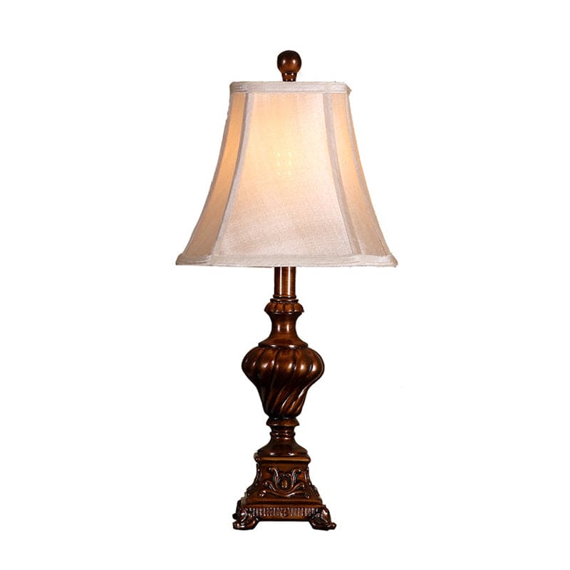 UrnLuxe | Elegant urneform | 45 cm sengebordslampe | Metal & glas | Sort | E27 fitting | 2m