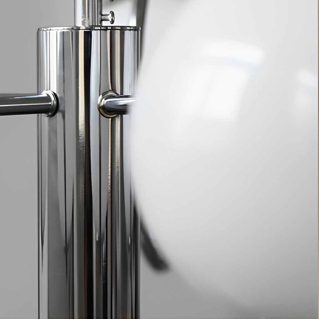 Nordisk Moderne Lysekrone | Mælkehvidt Glas | 4/5 Lyskilder | Galvaniseret Jern | E14 Lampefatning | Interiør Belysning | Kunstnerisk Design