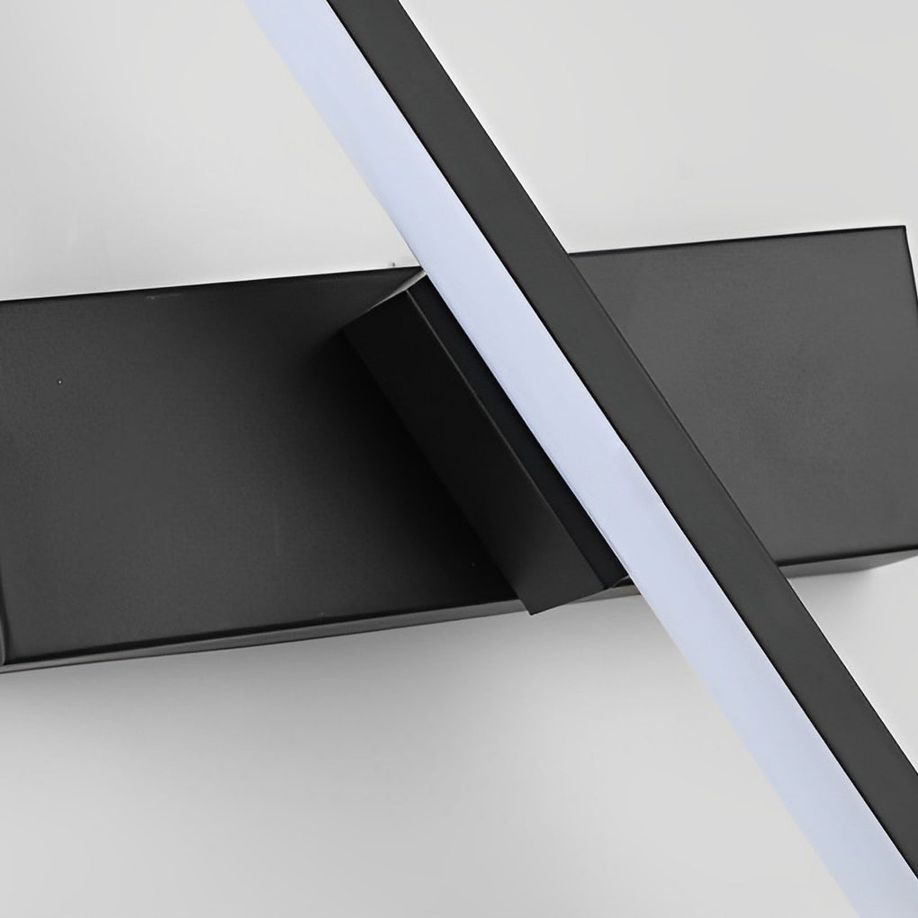 Sort | Hvid | 330° Justerbar Roterbar | Minimalistisk LED Væglampe | Geometrisk Design | Silikone Skærm | Aluminium | Soveværelse | Stue | Balkon