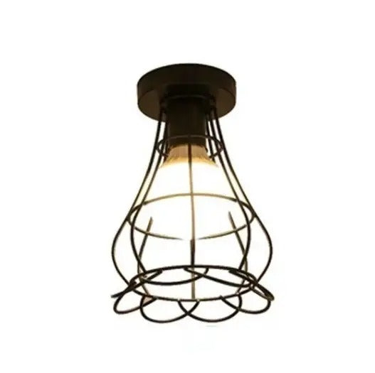 Moderne Flettet Design | LED Loftslampe i Jern og Skifer | Tidløs Elegance til Hjemmet | CE/CCC Certificeret | Nordic Stil | 220-240V Spænding | Høj