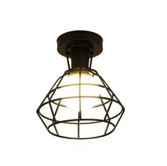 Sort loftslampe | Moderne design | Elegant belysning | LED | 220-240V | Nordic