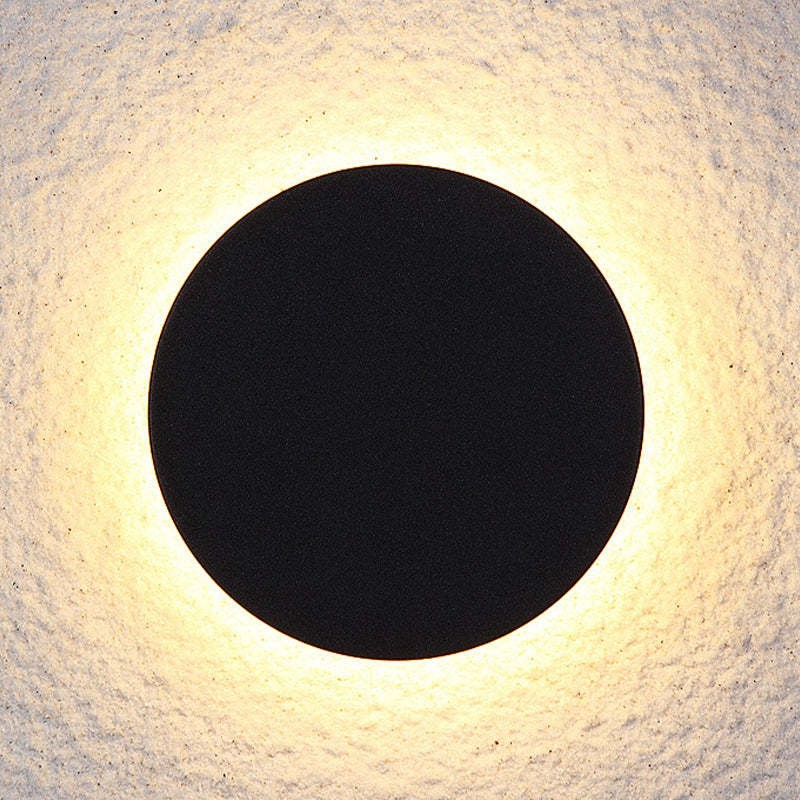 LunaGlow | Slank Moderne Væglampe | Sort Metal | Indendørs & Udendørs | Høj Kvalitet | Have & Entré