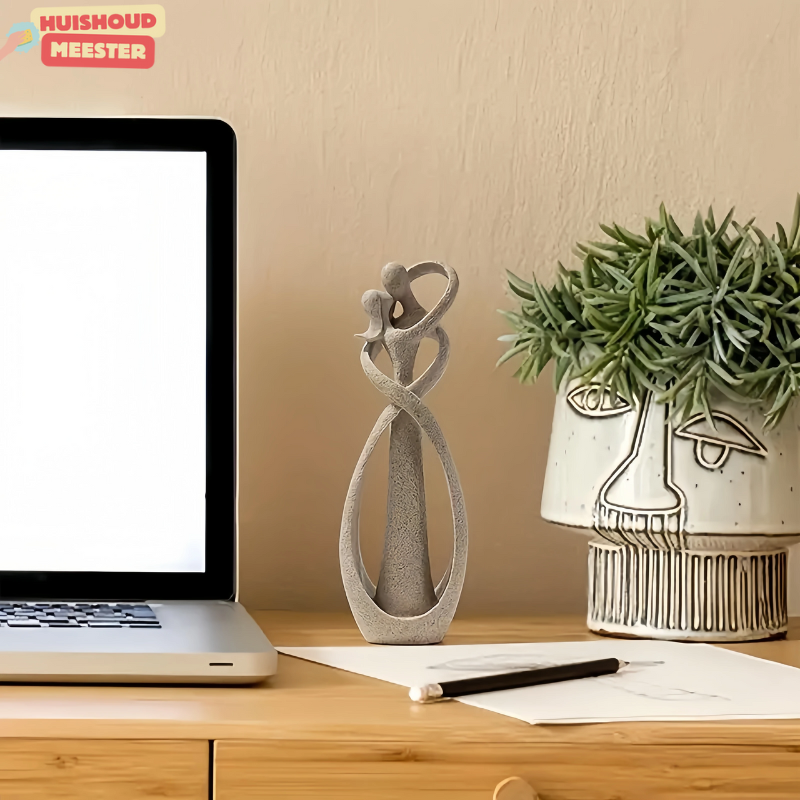 Evig omfavnelse | Abstrakt skulptur i elegant design | Symbol på vedholdende kærlighed | Perfekt