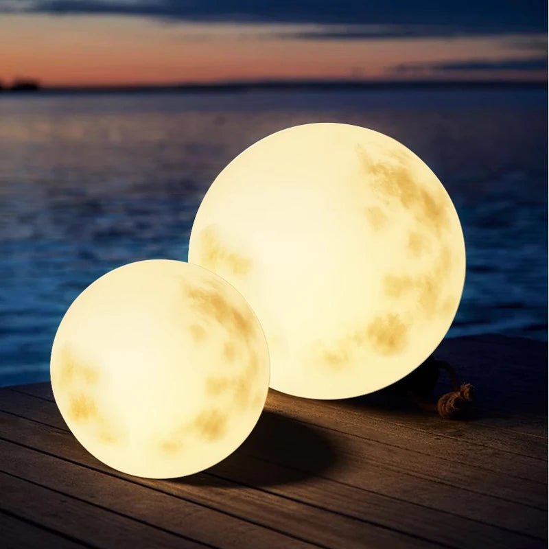 Moonlight Garden Lamp | Udendørs LED-lampe måneform | Magisk belysning have | Kablet strøm
