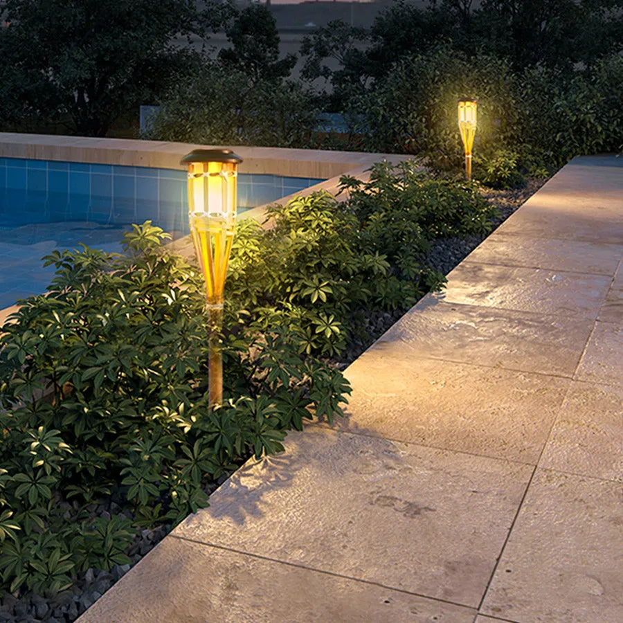 Solcelledrevet Lommelygte | Bærbar | Vandtæt Design | Højde 55 cm | 6V Spænding | Solopladning | Camping &