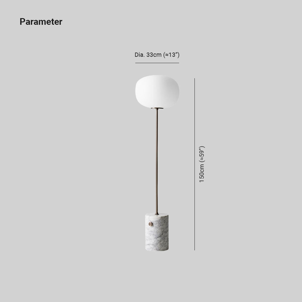Quinova | Moderne Gulvlampe | Slankt Design | Luksuriøs Marmorbase | Robust og Elegant | Til Stue, Soveværelse eller Kontor | Tidløst Look | Nem at