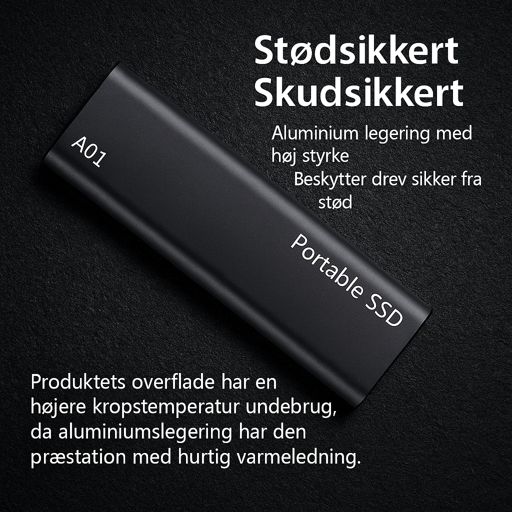DriveBox | Kompakt 4 TB USB-C Lager til Arbejde &