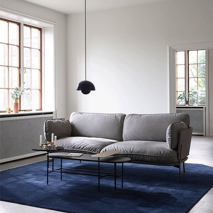 Luminoir Macaron Pendel | Moderne Belysning | Halvcirkelformet Design | E27 | Flerfarvet Metal | Justerbar Længde 150 cm | Højde 16 cm | Bredde 23 cm