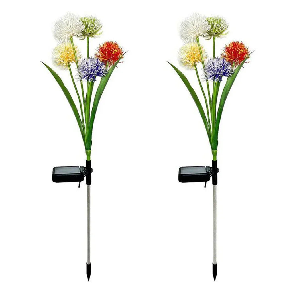 BlossomGlow | Solcelledrevet LED Havebelysning | Vejrbestandig | Blomstermotiver | Design Lampe til Udendørsområde | Skaber Hygge i