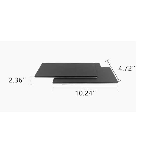 Luminoir LED Vægbelysning | Industrielt Design | Hvid/Sort | Minimalistisk Aluminium | Effektiv Belysning | 7x26x11 cm | Spænding