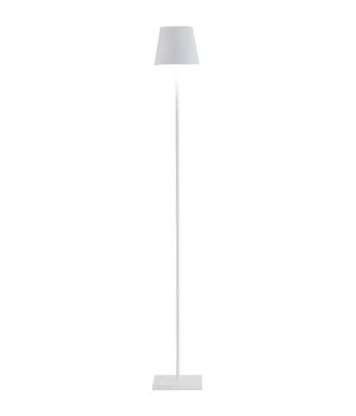 LED Gulvlampe | Justerbar Højde | Moderne Design | Genopladelig | Aluminium og Akryl | Sort og Hvid | 510 Lumen | IP54 Vandtæt | 3000K
