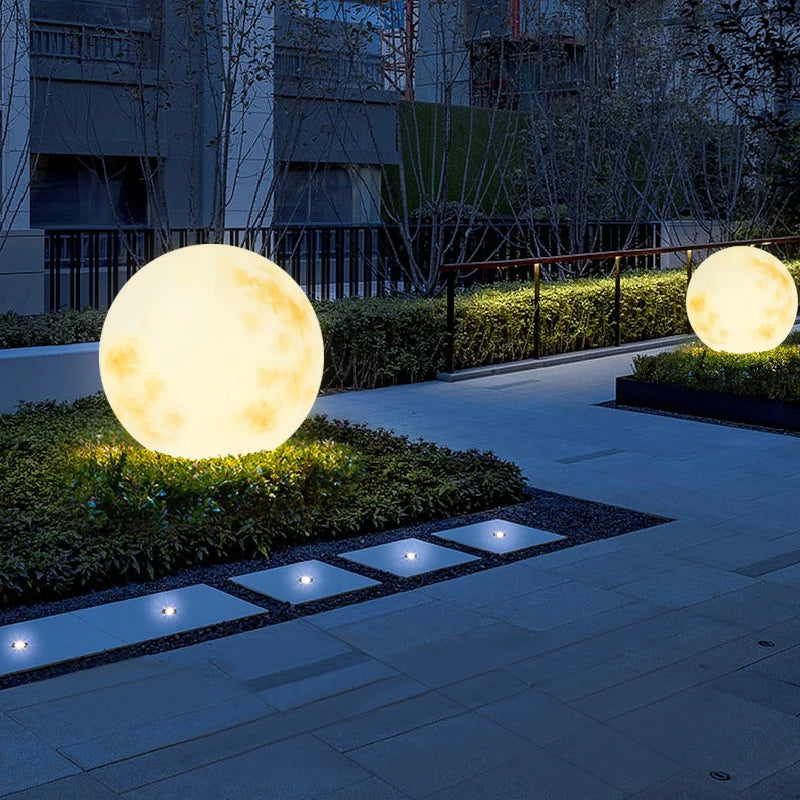 Moonlight Garden Lamp | Udendørs LED-lampe måneform | Magisk belysning have | Kablet strøm
