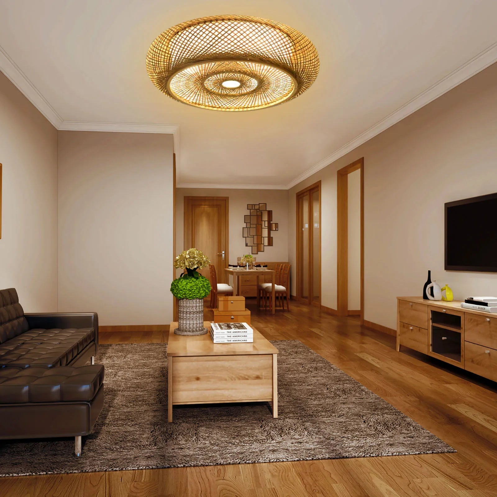 ZenLight fra Luminoir | Bambus Pendel | Naturligt Moderne Design | Miljøvenlig og Bæredygtig | Ideel til Stue, Soveværelse eller Kontor | Vælg