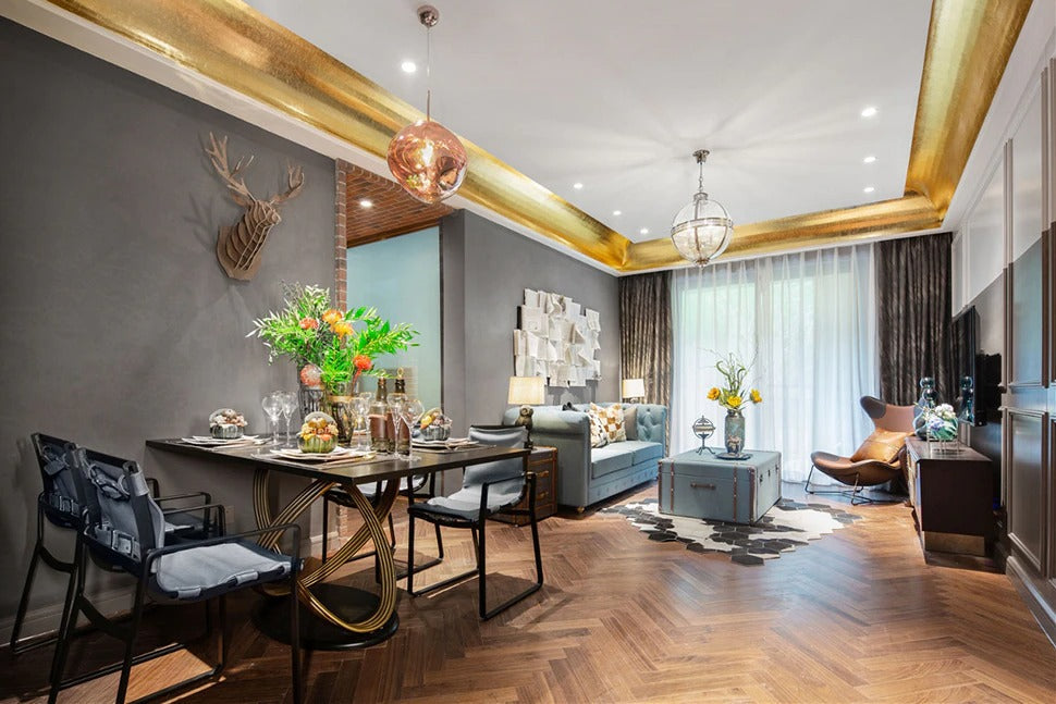 Moderne LED Pendel | Justerbar Højde | Energieffektiv Belysning | Farvevalg: Guld, Sølv, Rosegold, Blå, Grøn, Lilla, Røggrå | Ideel til Køkken og