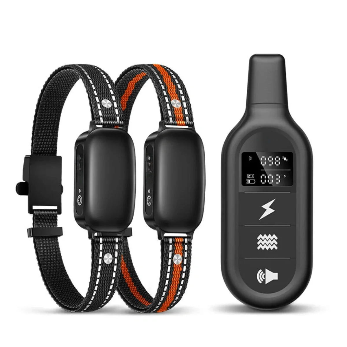 Rojeco Vandtæt Elektronisk Hundehalsbånd | Langdistance Fjernbetjening | Justerbare Stødintensiteter | Til Både Små og Store Hunde | Batterilevetid