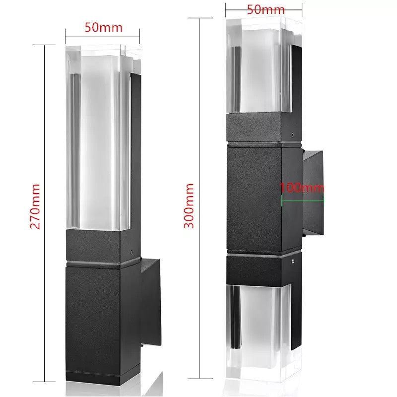 MotionGuard | Smarte udendørslamper med bevægelsessensor | LED vægbelysning | Vejrbestandig design | IP65 vandtæt | Energieffektiv | Automatisk